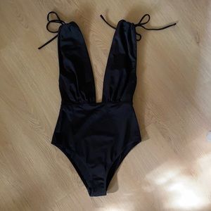 ASOS one piece swim with tie straps